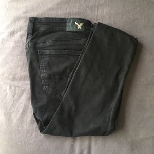American Eagle Outfitters Jeans - American Eagle Black Jeggings with Rips in Knees American Eagle Outfitters Jeans - American Eagle Black Jeggings with Rips in Knees